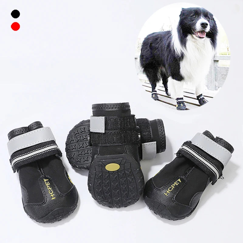 Chaussures réfléchissantes pour chien, baskets imperméables antidérapantes, bottes d'hiver pour chien, chaussettes, chaussures pour animaux de compagnie pour Husky, chiens de taille moyenne et grande
