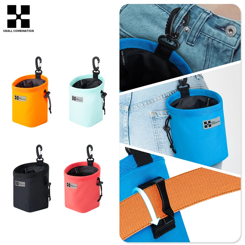 Petite sacoche portable pour friandises d'entraînement pour chien, sacoche pour friandises pour chiot à accrocher au laisse, sacoche de récompenses pour animaux de compagnie pour l'extérieur, sacoche de taille XZH-T24001-