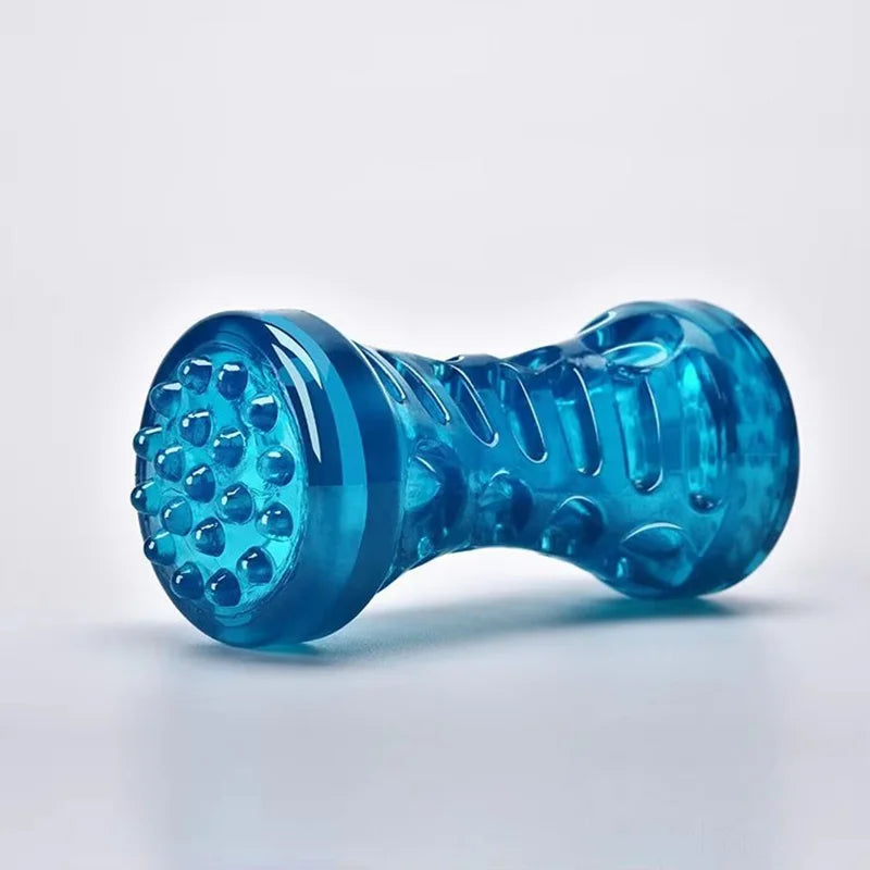 Jouet à mâcher en plastique en forme d'os pour chien, TPR grinçant, avec son, nettoyage des dents, bâton molaire Anti-morsure, fournitures pour animaux de compagnie