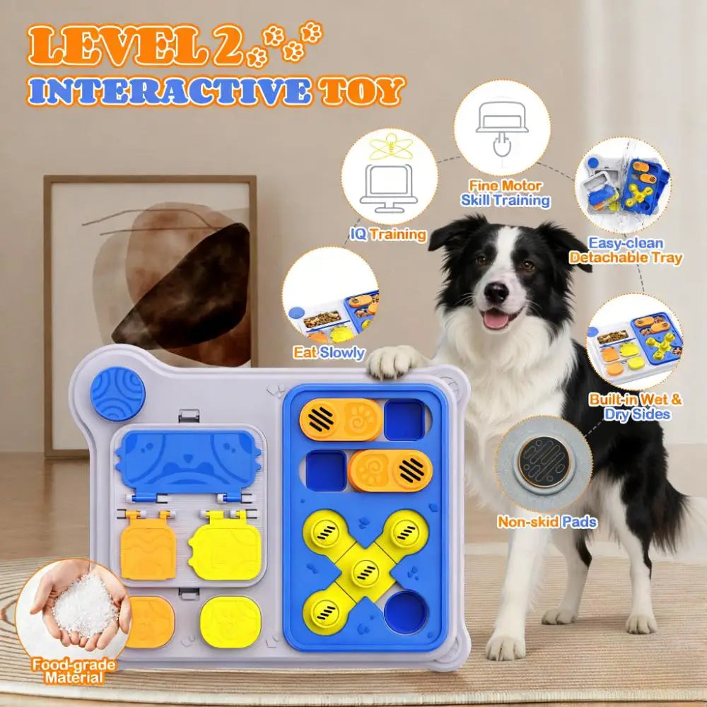 Jouet de puzzle pour chien et distributeur de friandises - Jouet de distribution de friandises pour l'entraînement du QI, Nouveauté, Idéal pour les chiens de petite/moyenne taille