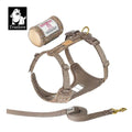 Harnais & laisse tweed élégants pour chien