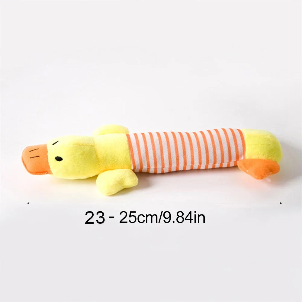Peluche mignon éléphant canard cochon chien chat grincement son chien jouets drôle polaire durabilité mâcher molaire jouet adapté pour tous les animaux de compagnie