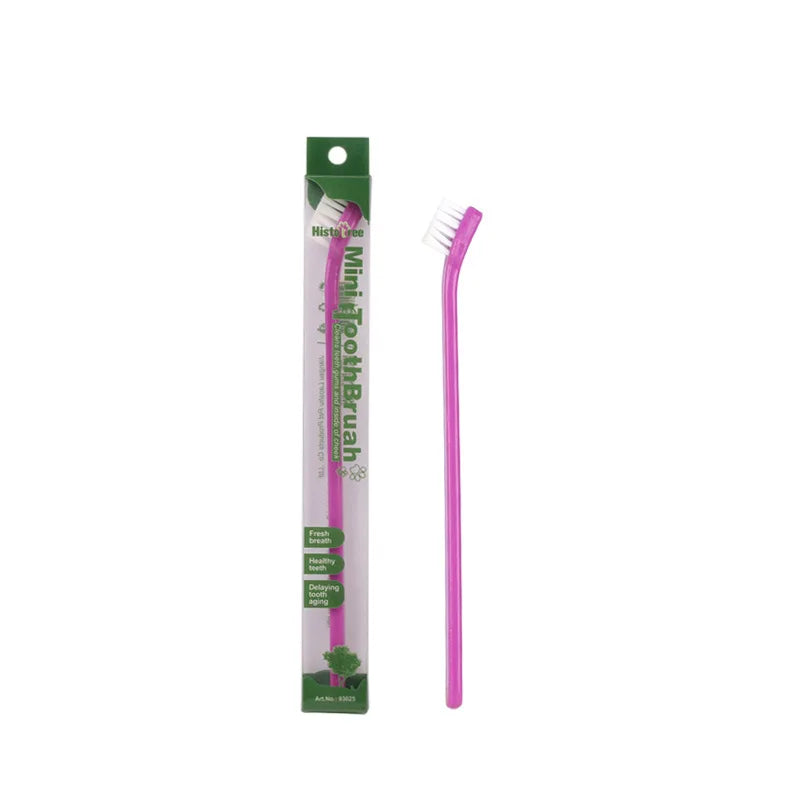 Brosse à dents pour chien recommandée par vétérinaire – Outil de nettoyage des dents à micro tête pour chiens et chats à petite bouche, 360 °   Kit dentaire pour animaux de compagnie, soins des gencives