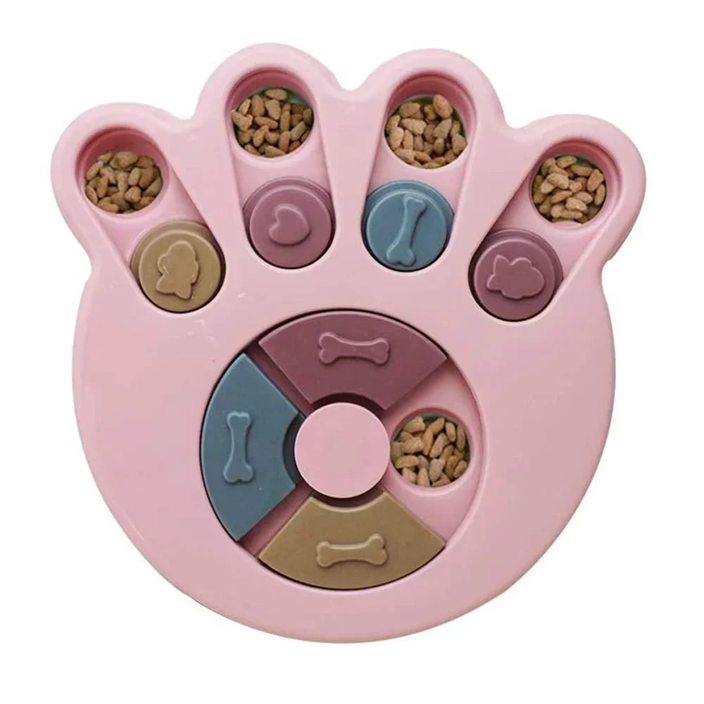 Jouets Puzzle pour chiens, mangeoire lente interactive, augmentation du qi, distributeur de nourriture antidérapant, bol à manger lente, jeux de nourriture pour chiens et chats