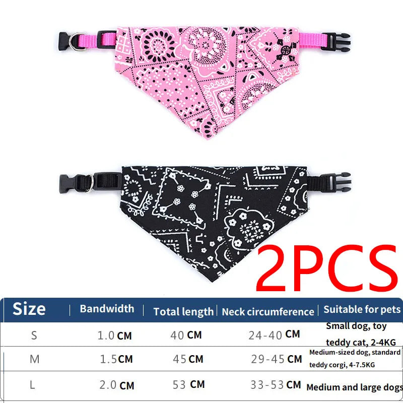 Décor de cou pour chien et chat, Bandage triangulaire réglable pour animaux de compagnie, écharpe lavable, col Bandana, bavoirs, robe de fête d'anniversaire pour chat, GWFD02