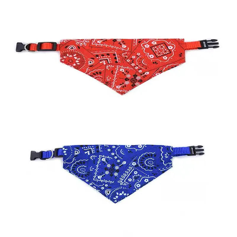 Bandage triangulaire réglable pour chien et chat, écharpe lavable, col Bandana, bavoirs, décor de cou de chat, déguisement de fête d'anniversaire