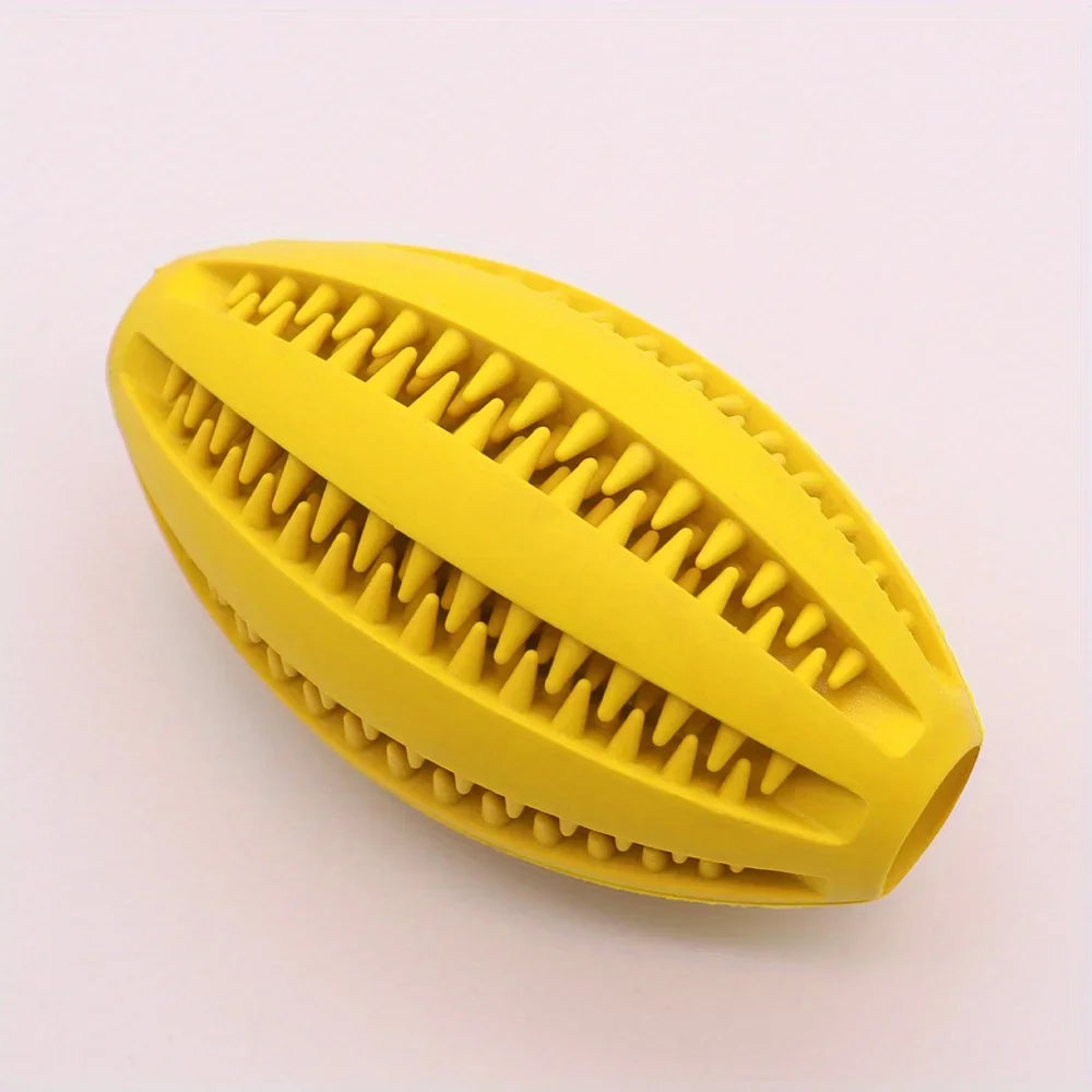 Balle à mâcher interactive en caoutchouc pour petits chiens, jouet élastique pour chiot, livres de dents, boule de nourriture, accessoires pour animaux de compagnie, 1 pièce