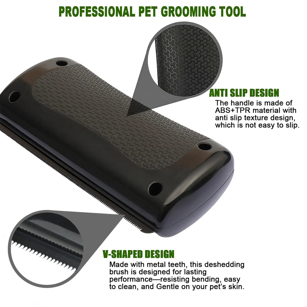 Brosse professionnelle améliorée pour animaux de compagnie, éliminateur de poils de chien, coupe-nœuds de fourrure, peigne pour chiots et chats, fournitures de toilettage pour chiens, anti-chute de poils