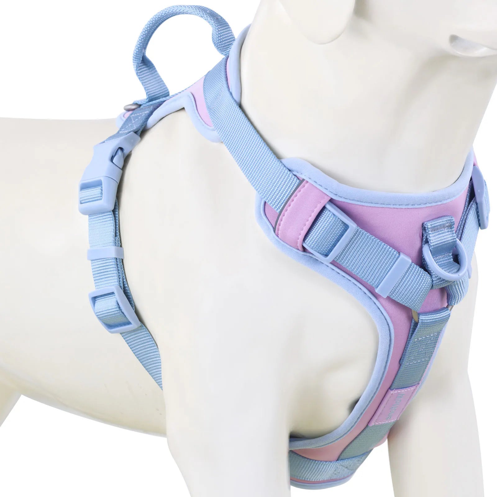 Nouveau Harnais de Luxe pour Chien Couleur Chocolat Anti-Traction pour Grands et Petits Chiens Sangle de Poitrine Réglable Harnais Personnalisé pour Chien