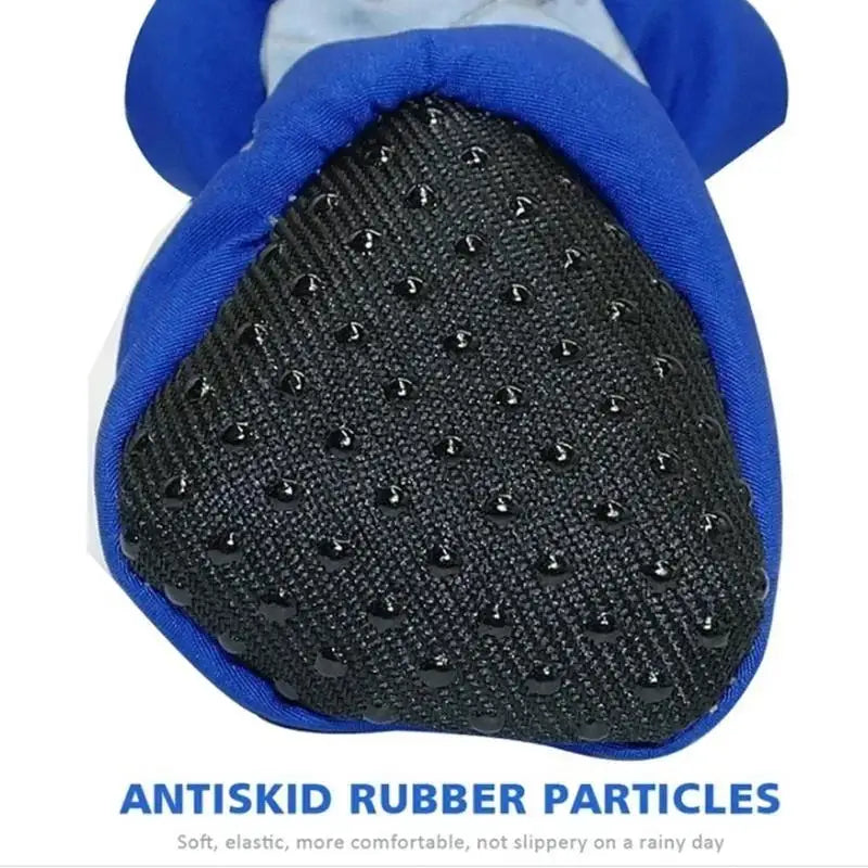 Nouvelles Bottes de Pluie Antidérapantes (4 pièces) pour Petits Chiens et Chats – Chaussures Imperméables pour Chiens, Bottines pour Chiots, Accessoires pour Pattes d'Animaux