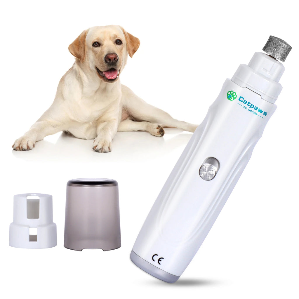 Broyeur à ongles électrique aste par USB pour animaux de compagnie, tondeuse et tondeuse, pattes indolores, toilettage, silencieux, 2 vitesses, lime à ongles pour chien