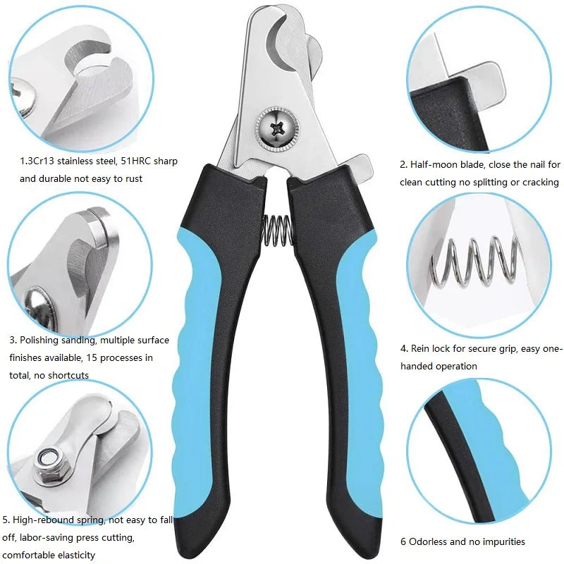 Coupe-ongles pour animaux de compagnie, ciseaux à griffes pour chiens et chats, coupe-ongles pour chiens, Coupe Griffe Chat, grand coupe-ongles pour chiens GZJJ01