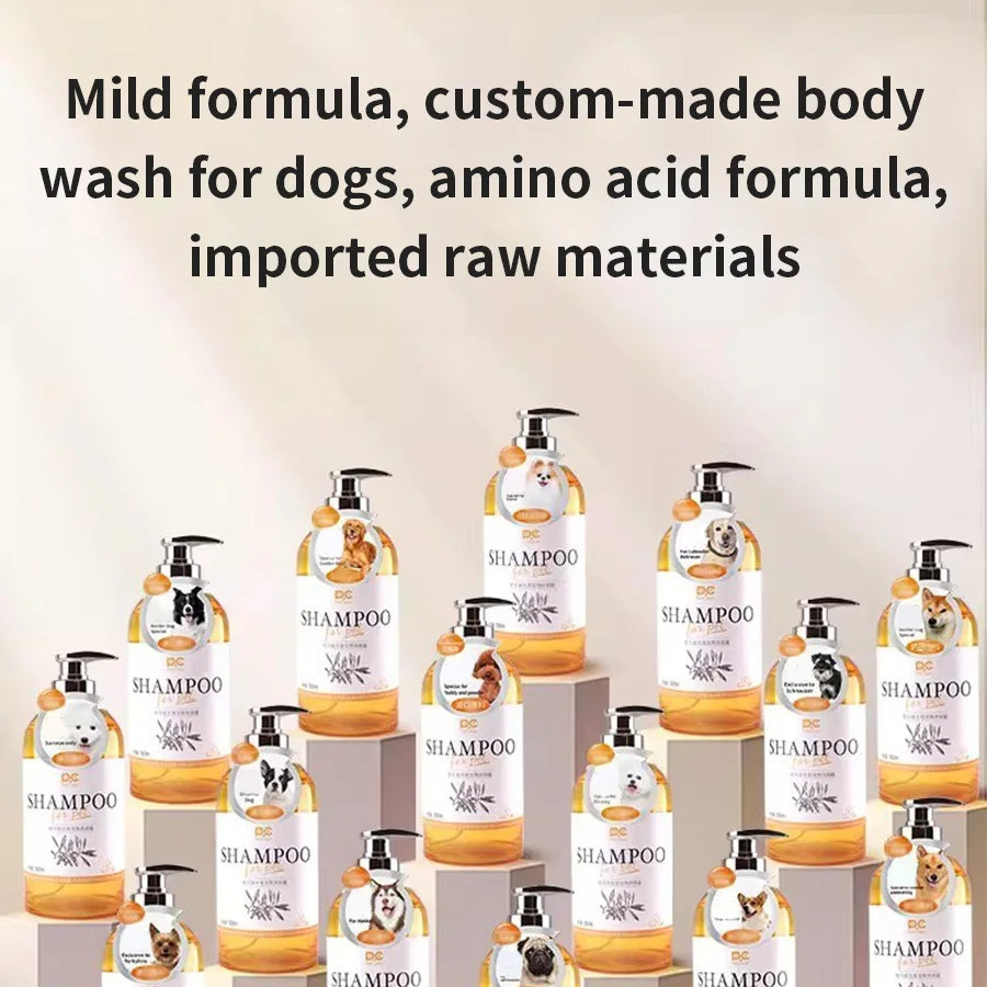 PETCLEAR 2-en-1 shampooing et revitalisant pour chien formule douce Gel de bain pour chiots 500 ml produits de nettoyage de conception spéciale pour chiens