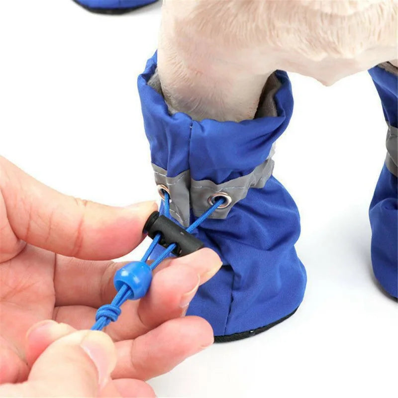 Chaussures de randonnée imperméables pour petits chiens, pantoufles moyennes pour chiots, bottes pour petits chiens XGX01, 4 pièces