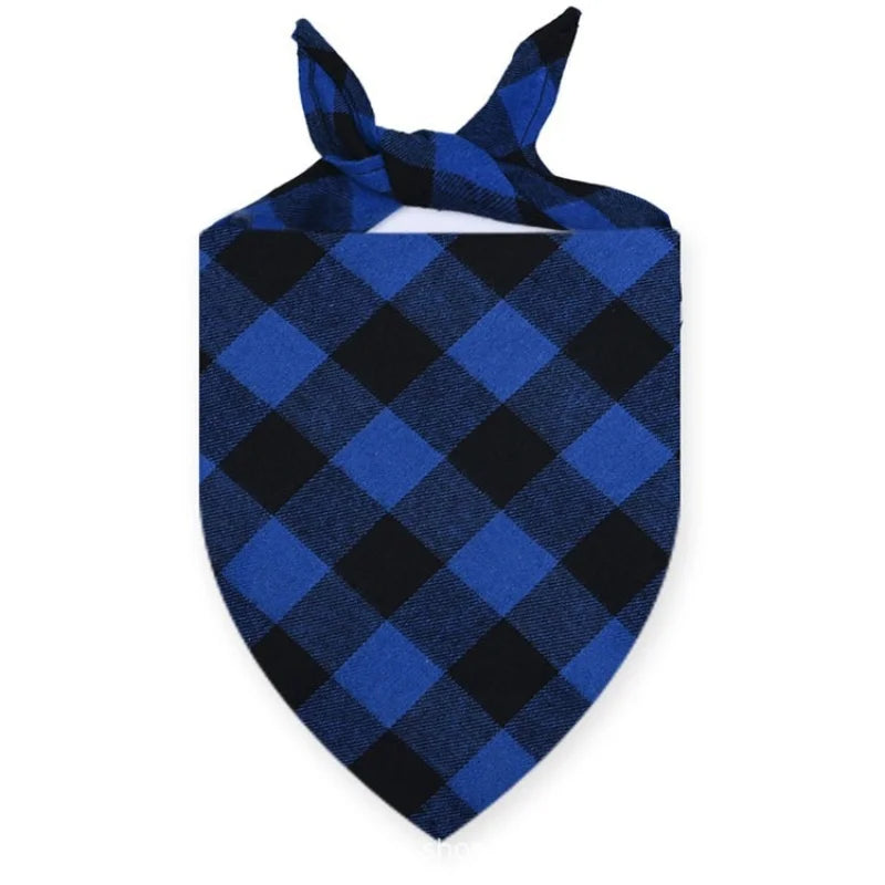 Bandana coton carreaux lavable chien & chat