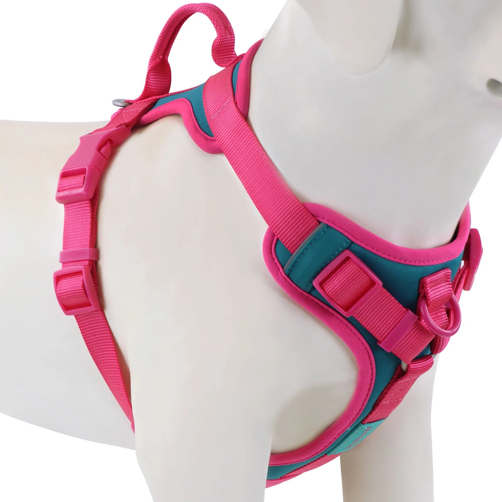 Nouveau Harnais de Luxe pour Chien Couleur Chocolat Anti-Traction pour Grands et Petits Chiens Sangle de Poitrine Réglable Harnais Personnalisé pour Chien