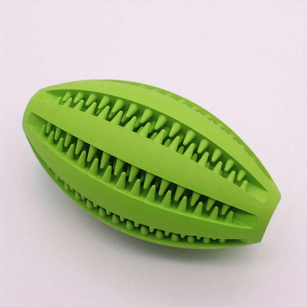 Balle à mâcher interactive en caoutchouc pour petits chiens, jouet élastique pour chiot, livres de dents, boule de nourriture, accessoires pour animaux de compagnie, 1 pièce
