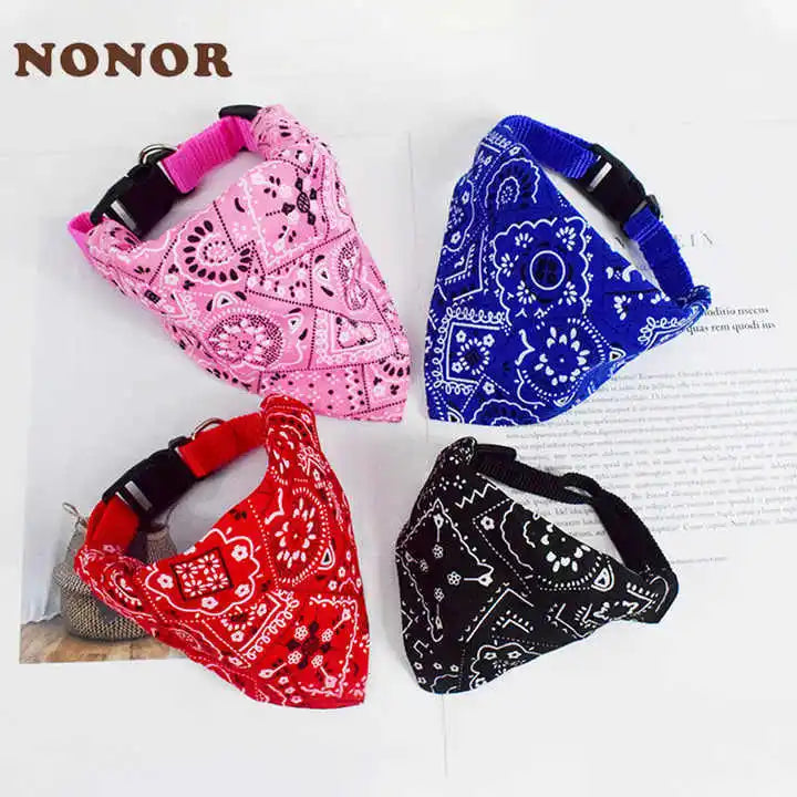 Bandage triangulaire réglable pour chien et chat, écharpe lavable, col Bandana, bavoirs, décor de cou de chat, déguisement de fête d'anniversaire