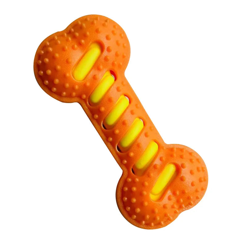 Jouet à mâcher pour chien, os grinçants, résistant aux morsures, jouet d'entraînement pour chiot, nettoyage des dents, Massage interactif, brosse à dents, jouet pour chien