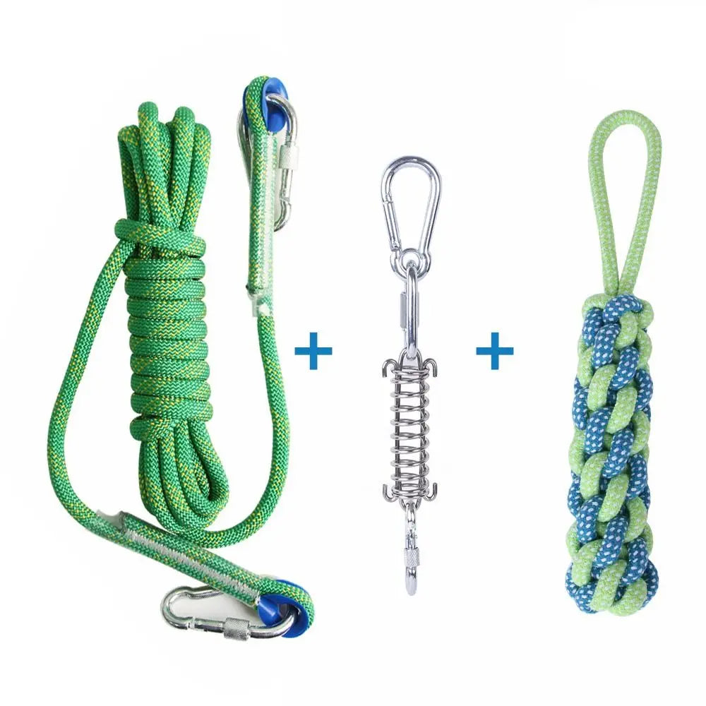 Jouet de dentition en ULde coton pour chien, jouet de poteau à ressort, ULd'exercice TDPfrontal, degré de morsure, 5m