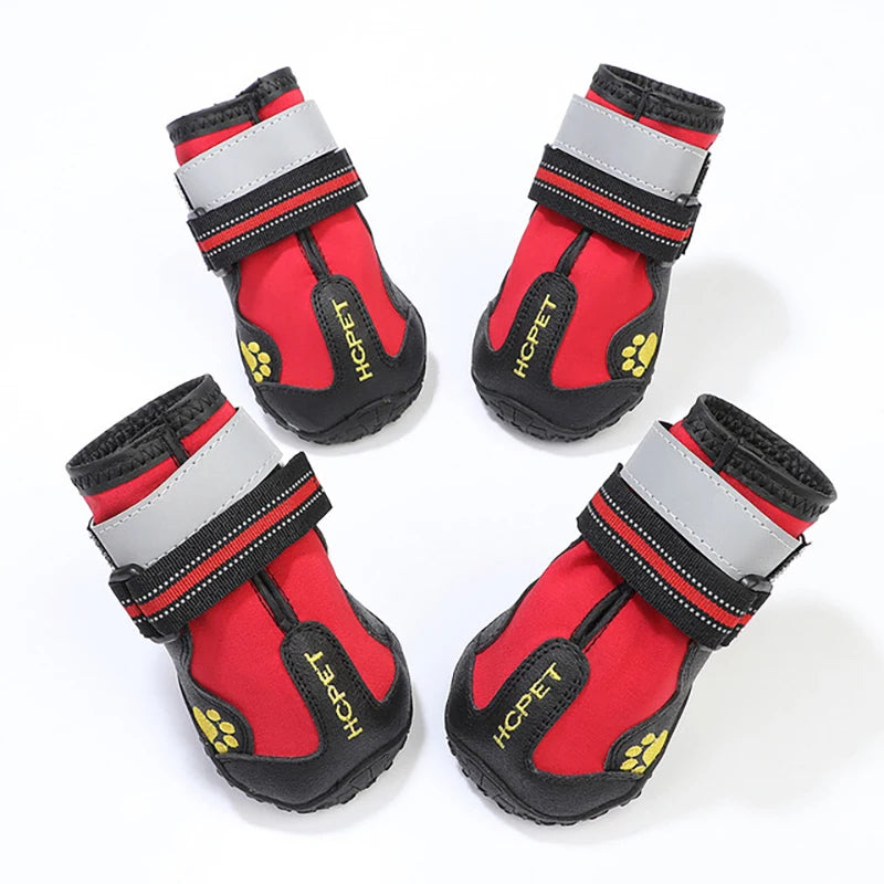 Chaussures réfléchissantes pour chien, baskets imperméables antidérapantes, bottes d'hiver pour chien, chaussettes, chaussures pour animaux de compagnie pour Husky, chiens de taille moyenne et grande