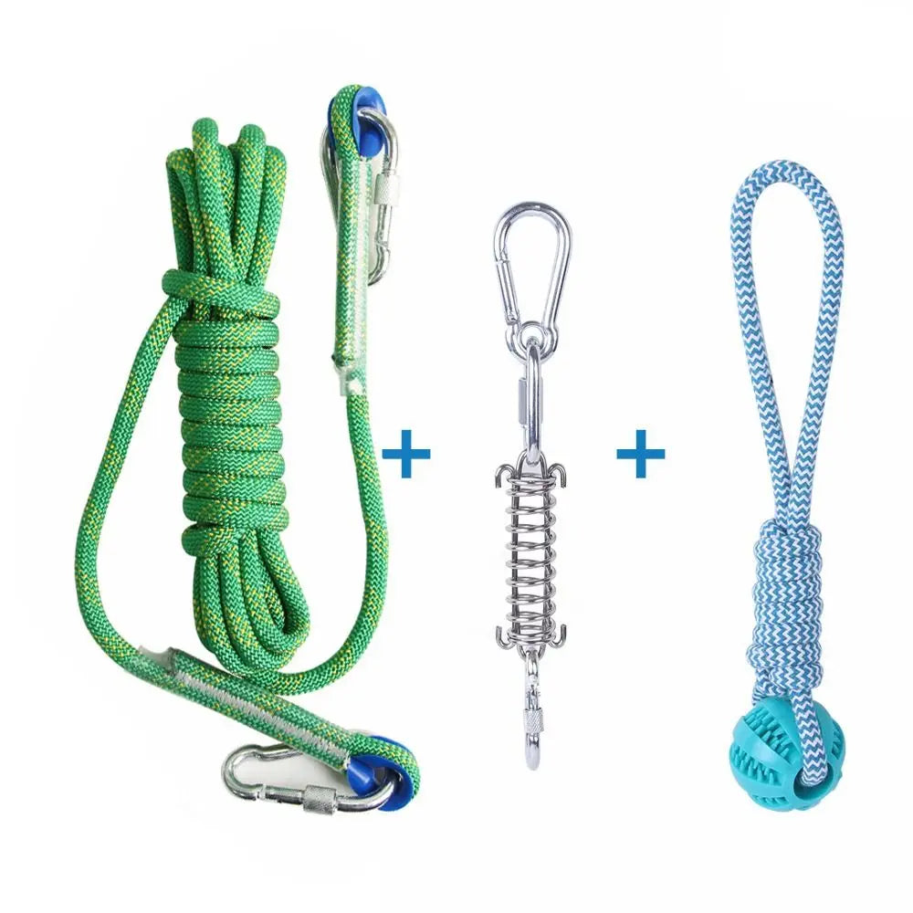 Jouet de dentition en ULde coton pour chien, jouet de poteau à ressort, ULd'exercice TDPfrontal, degré de morsure, 5m