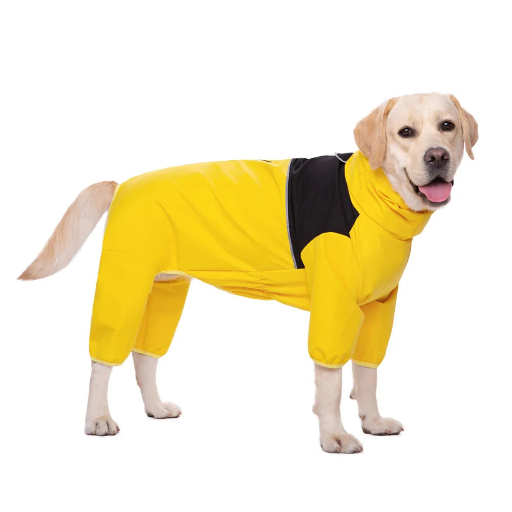 Manteau imperméable pour chien moyen et grand Labrador Golden Retriever Shiba Lnu quatre pieds vêtements imperméables pour chien manteau Anti tempête imperméable pour animaux de compagnie