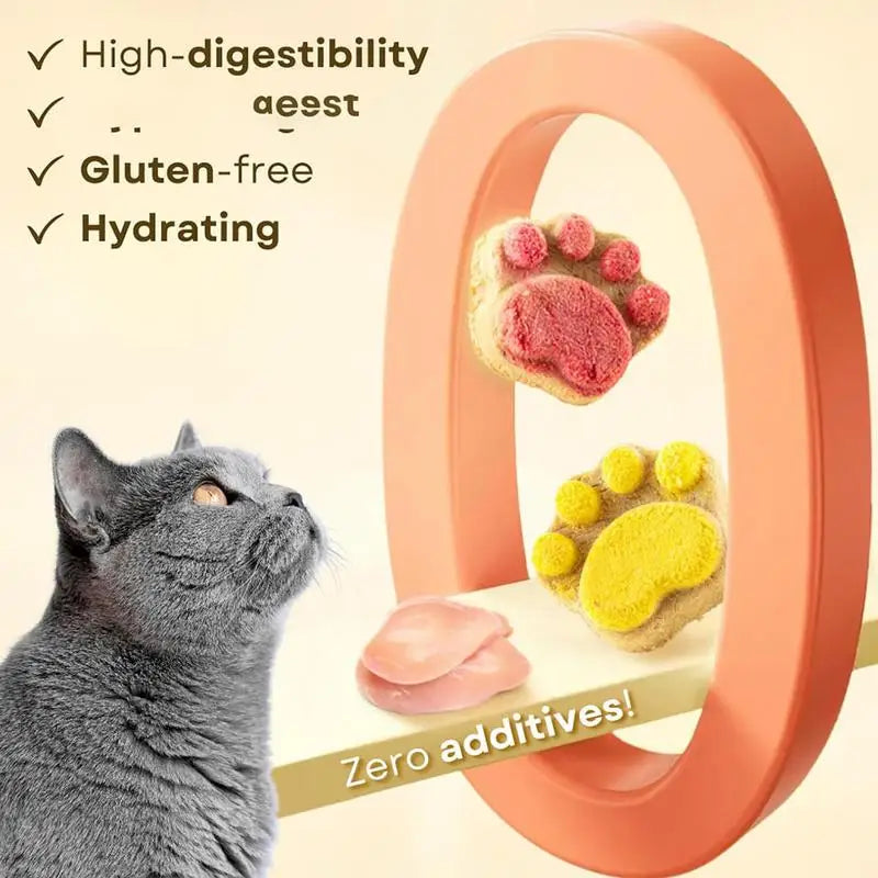Collations à griffes de chat séchées à la gel pour animaux de compagnie, collation universelle pour chien, entraînement pour être récompensé, friandises pour animaux de compagnie, nourriture pour chaton