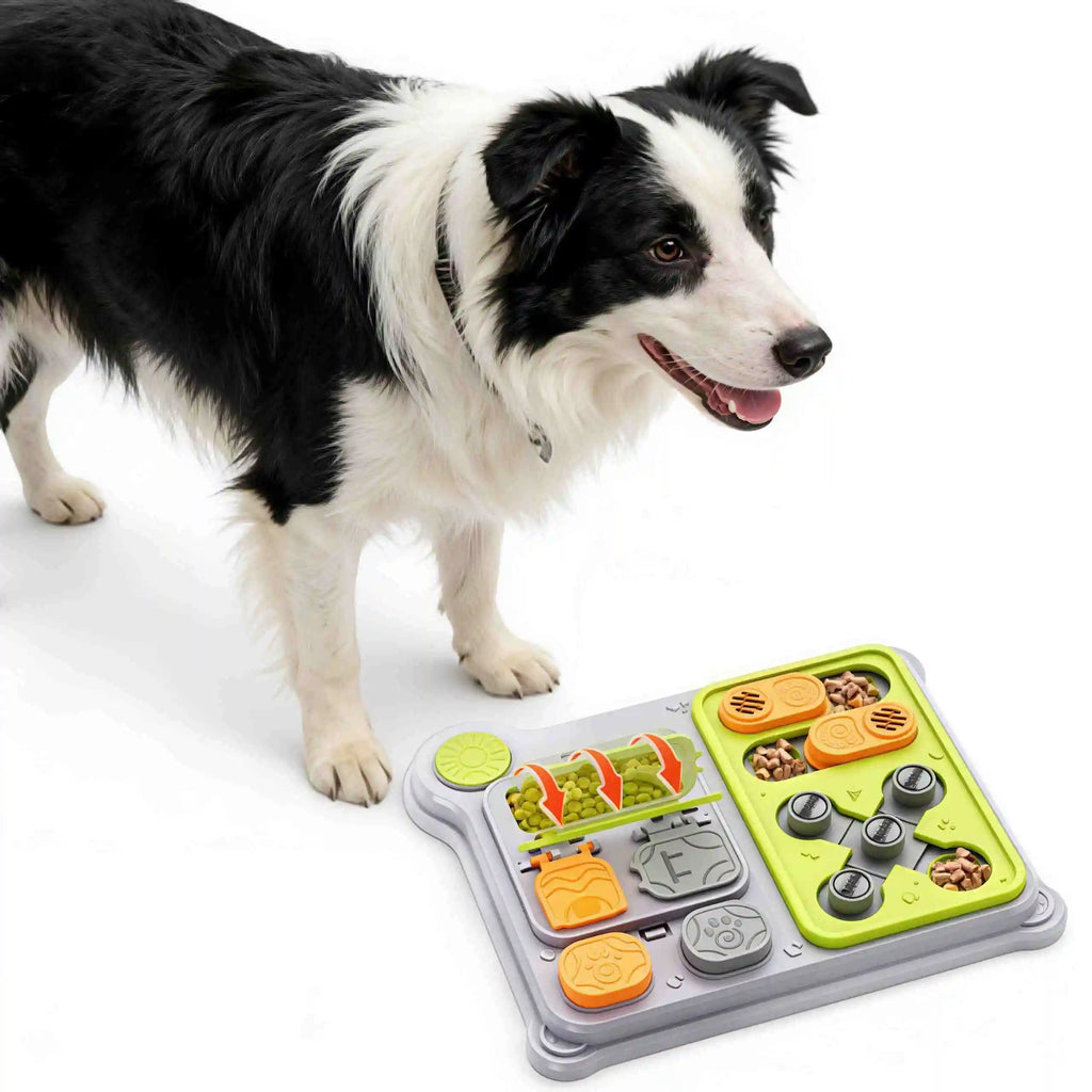 Jouet de puzzle pour chien et distributeur de friandises - Jouet de distribution de friandises pour l'entraînement du QI, Nouveauté, Idéal pour les chiens de petite/moyenne taille