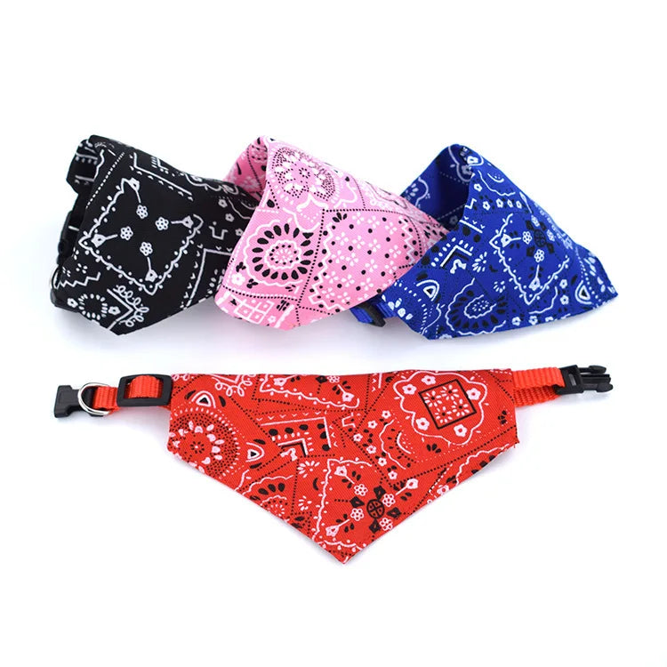 Décor de cou pour chien et chat, Bandage triangulaire réglable pour animaux de compagnie, écharpe lavable, col Bandana, bavoirs, robe de fête d'anniversaire pour chat, GWFD02
