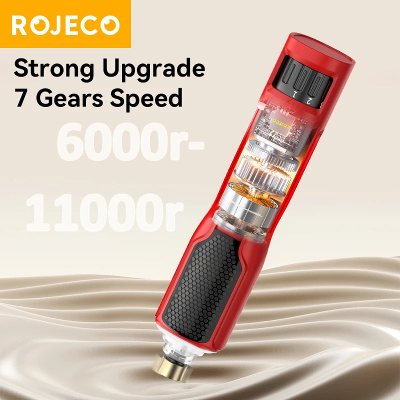 ROJECO – broyeur à ongles électrique pour animaux de compagnie, Rechargeable, toilettage des pattes de chien, coupe-ongles, lumière LED, 7 vitesses réglables, griffe de chat