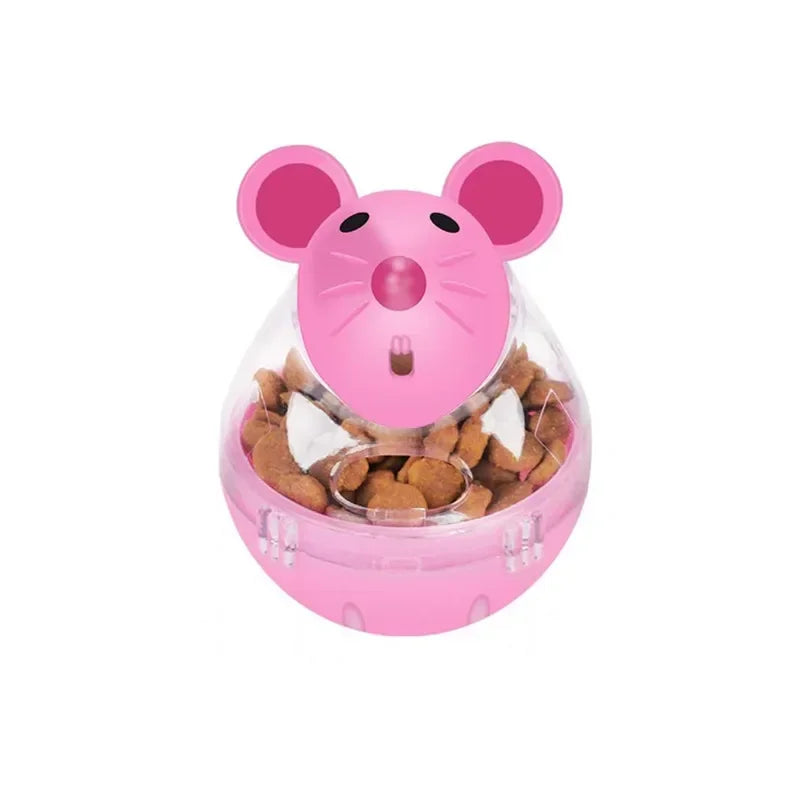 Jouet interactif pour chat, chiens, souris, gobelet de nourriture, jouets pour chaton, mangeoire pour chiot, fuite, distributeur de nourriture, Puzzle, jouet boule de friandise lente
