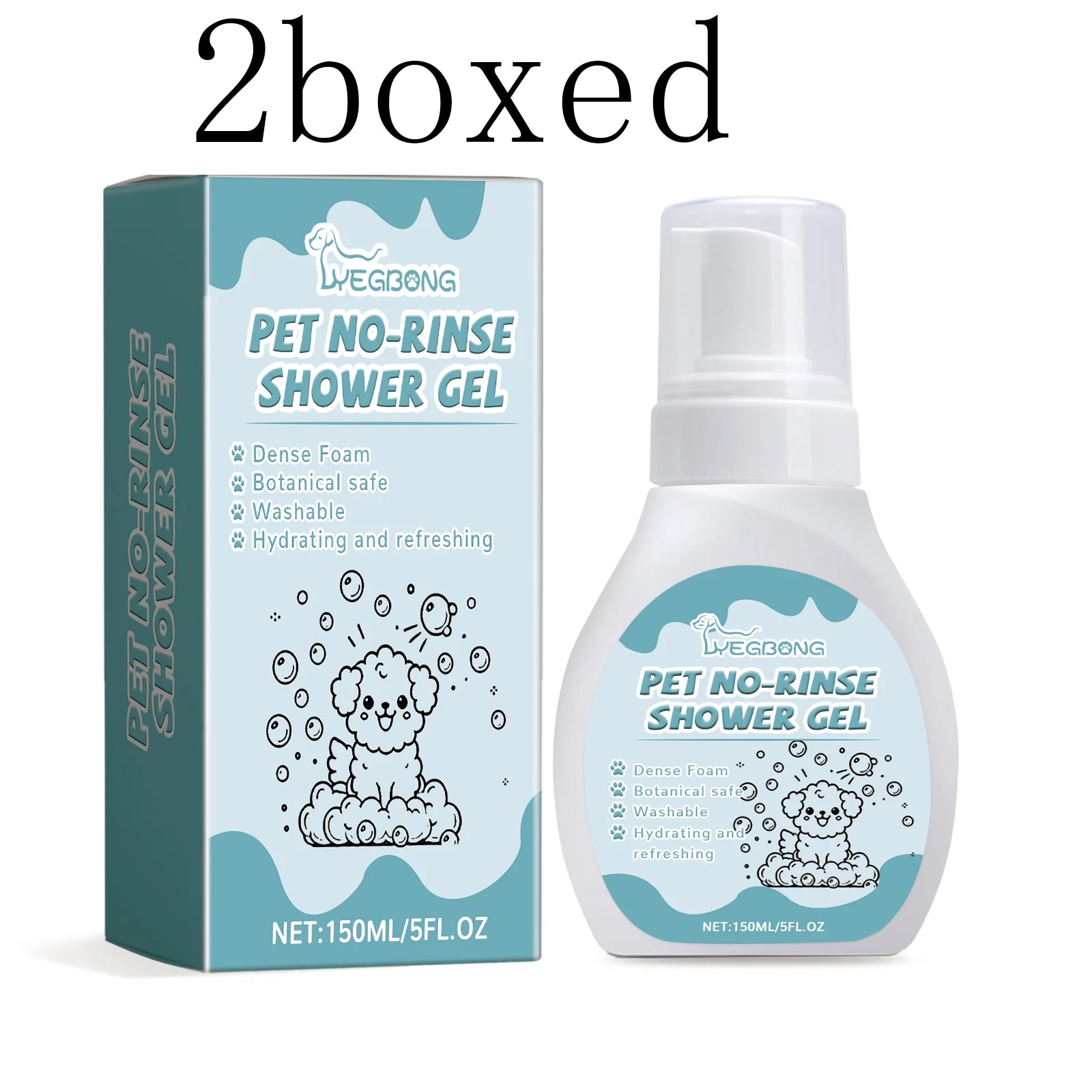 Shampoing sec sans rinçage sans eau, pour chat, chien, toilettage des animaux, nettoyage des animaux domestiques, Spray de bain moussant à sec, fournitures pour animaux de compagnie, 150ml