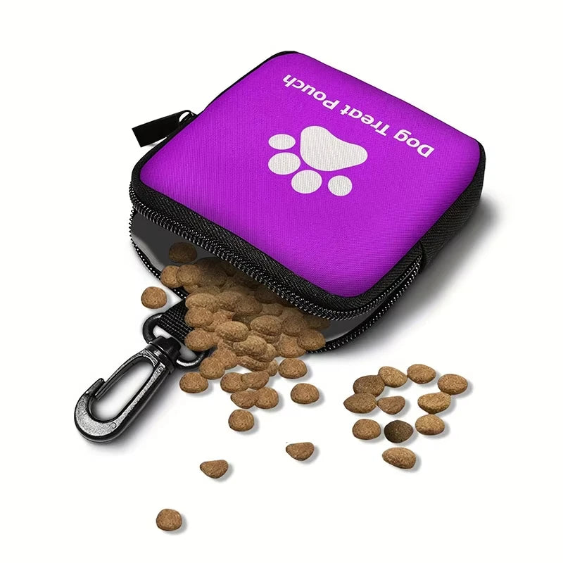 Sac à friandises portable pour chien, poche pour nourriture pour chien pour l'entraînement en extérieur, sacs de récompense multifonctionnels pour chien, accessoires pour animaux de compagnie