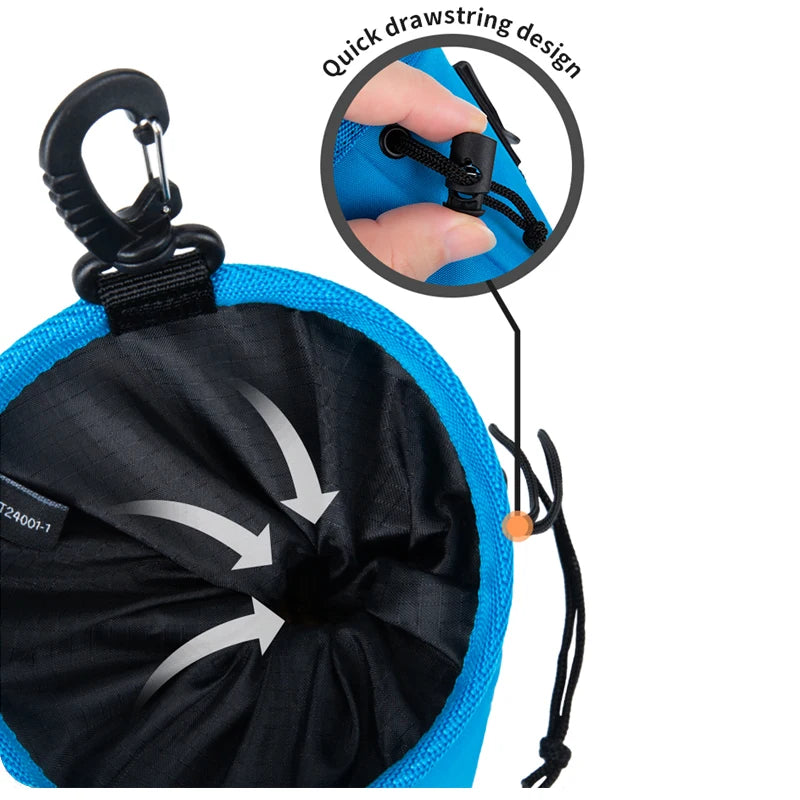 Petite sacoche portable pour friandises d'entraînement pour chien, sacoche pour friandises pour chiot à accrocher au laisse, sacoche de récompenses pour animaux de compagnie pour l'extérieur, sacoche de taille XZH-T24001-