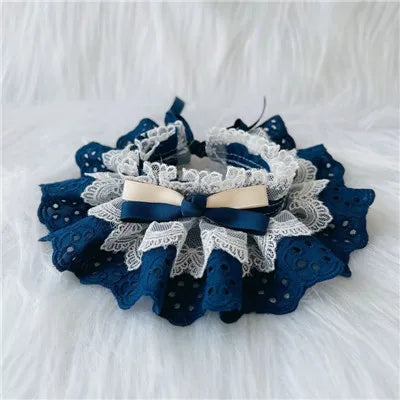 Collier en dentelle réglable pour chat et chien, accessoires pour animaux de compagnie, bandana, foulard, cravate, sangle, écharpe pour chiots, fournitures pour animaux de compagnie