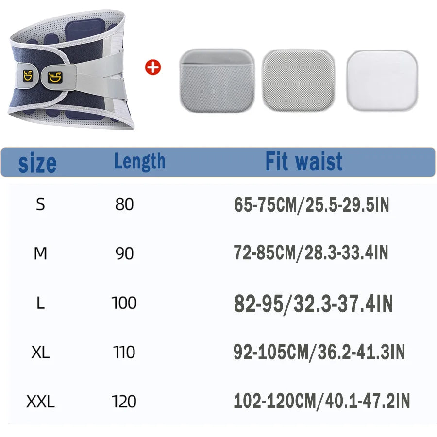 Waist Brace/Back Brace Support Belt for Lower Back Pain Relief Adjustable Waist Lumbar Support Sciatica Scoliosis Herniated Disc