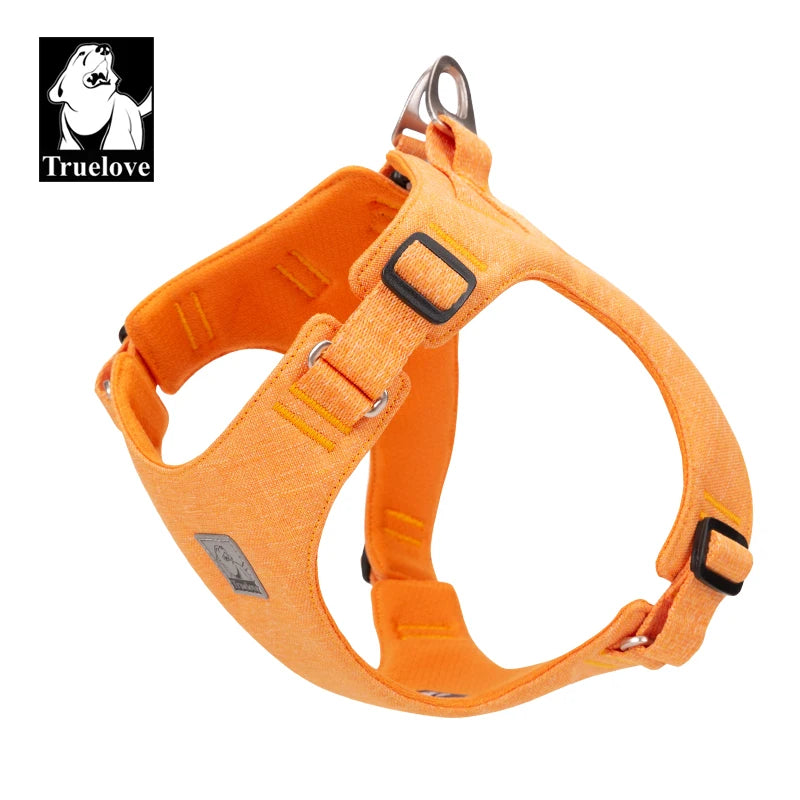 Truelove – harnais pour animaux de compagnie recyclée, haute qualité, réglable, matériau recyclé écologique, sans traction, respirant, doux et réfléchissant, TLH3012