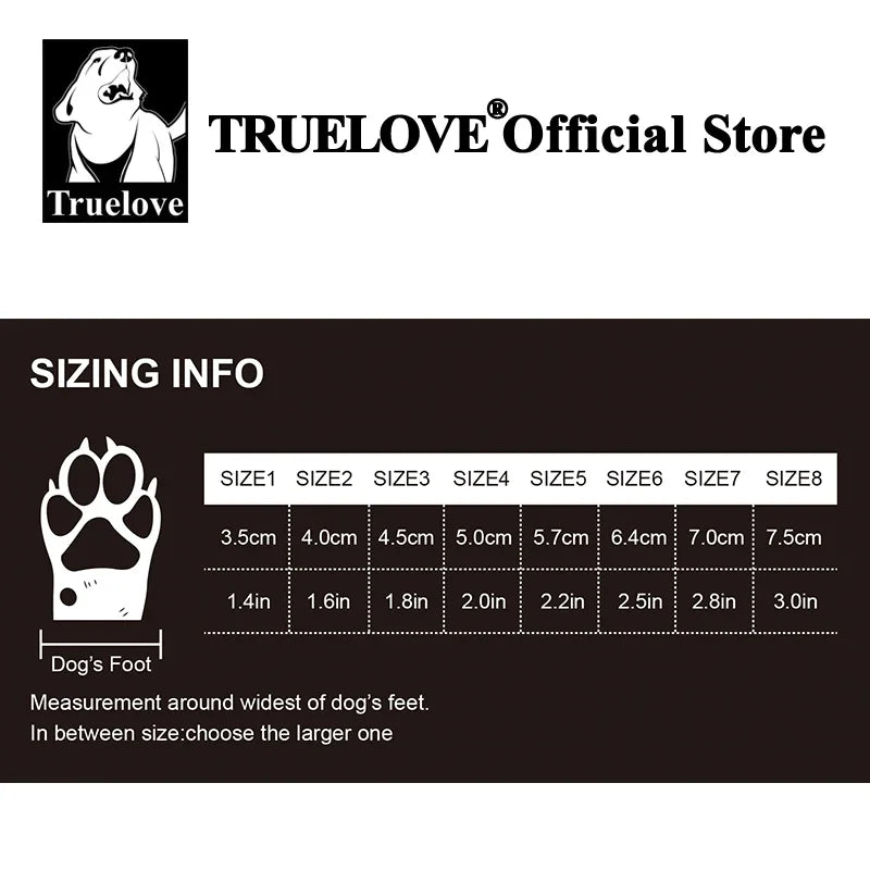 Chaussures Truelove protection pattes chien