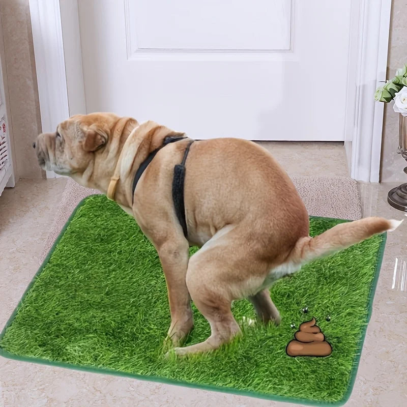 Tapis d'herbe pour chien lavable ultime – Pelouse artificielle réutilisable et anti-odeurs pour l'entraînement des animaux de compagnie, coussin de pipi facile à nettoyer, support antidérapant