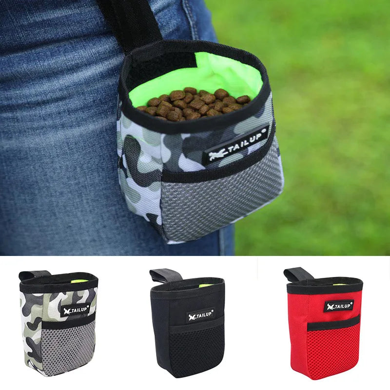 Sac de taille de récompense de collation de poche pour chien de compagnie, sac d'entraînement pour chiot, appât de collation, pochette de poche d'alimentation pour animaux de compagnie, pochette d'agilité d'obéissance, s