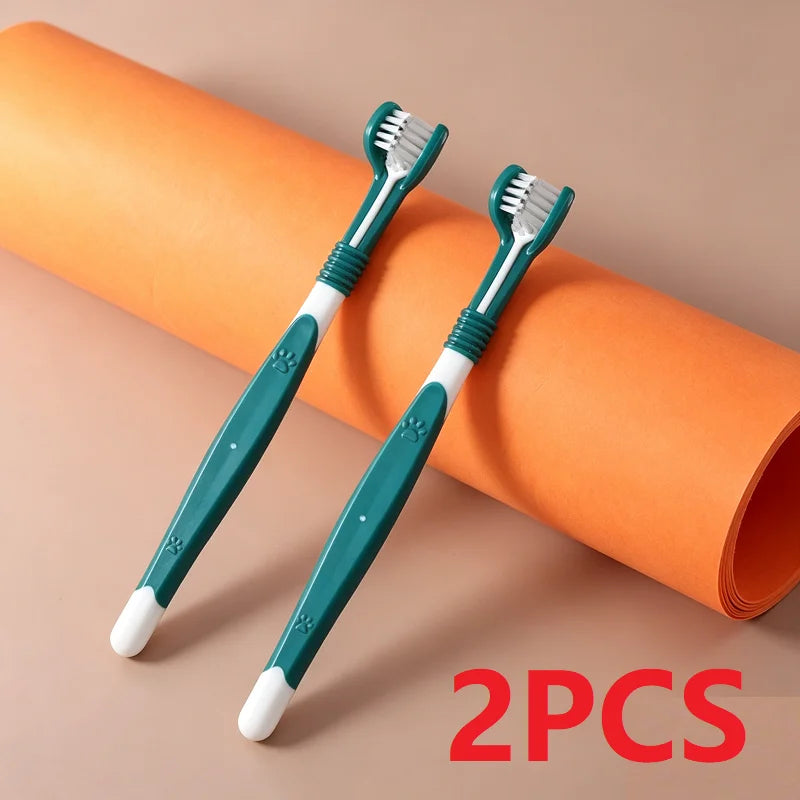 Brosse 3 faces anti-tartre chien & chat