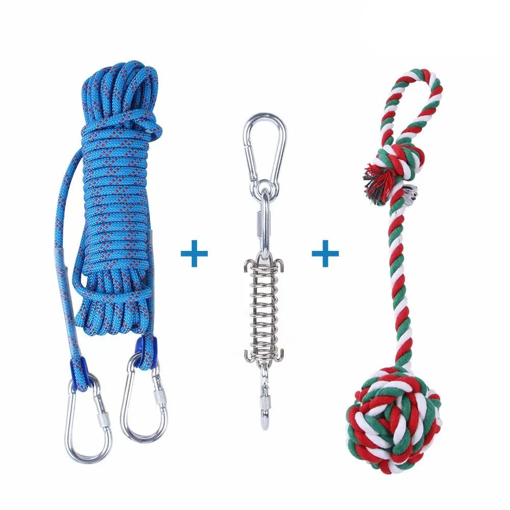 Jouet de dentition en ULde coton pour chien, jouet de poteau à ressort, ULd'exercice TDPfrontal, degré de morsure, 5m