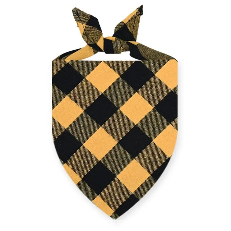 Bandana coton carreaux lavable chien & chat