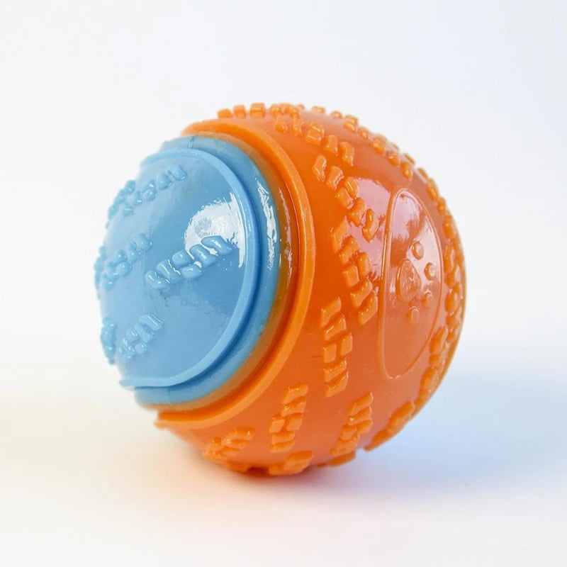 Jouet à mâcher pour chien, balle en silicone résistante aux morsures, jouet pour chiot, balle qui couine, nettoyage des dents, entraînement pour chien, fournitures pour chiens