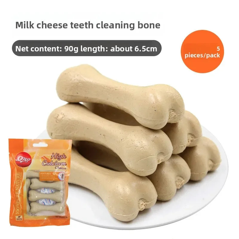 Jouets à mâcher pour chiens en gros, bâtonnets dentaires aromatisés au bœuf pour le nettoyage des dents et l'entraînement, résistants aux morsures