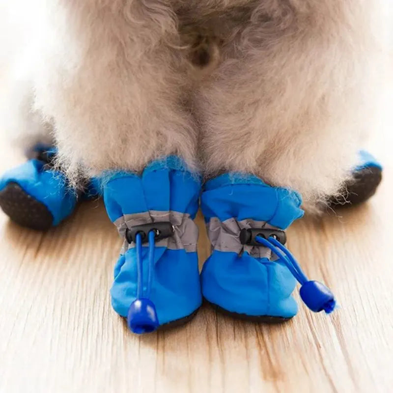 Chaussures de randonnée imperméables pour petits chiens, pantoufles moyennes pour chiots, bottes pour petits chiens XGX01, 4 pièces