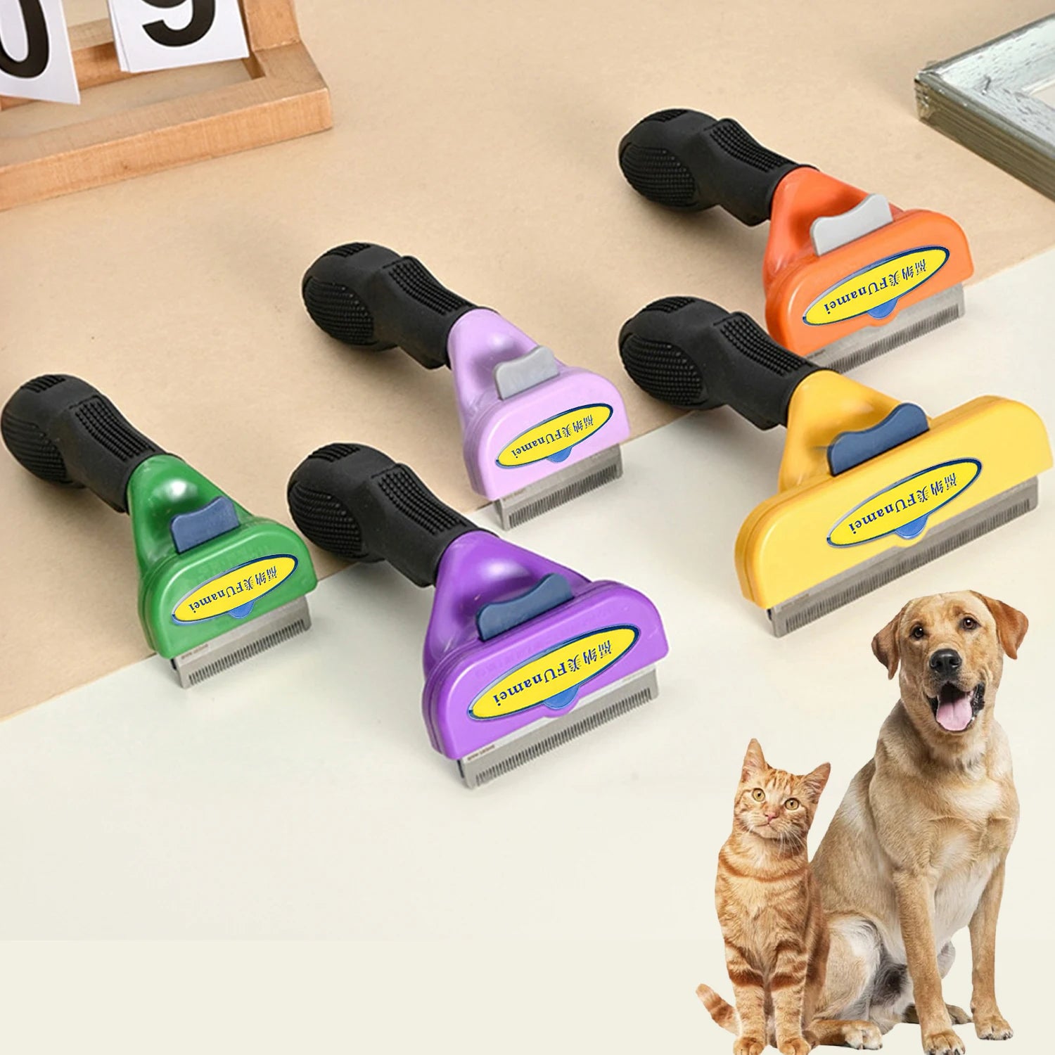 Brosse démêlante double-face pour chien