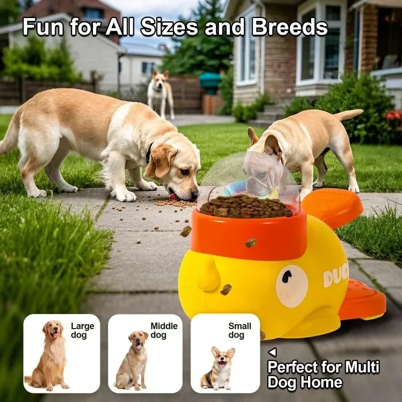 Mangeoire interactive puzzle en forme de canard