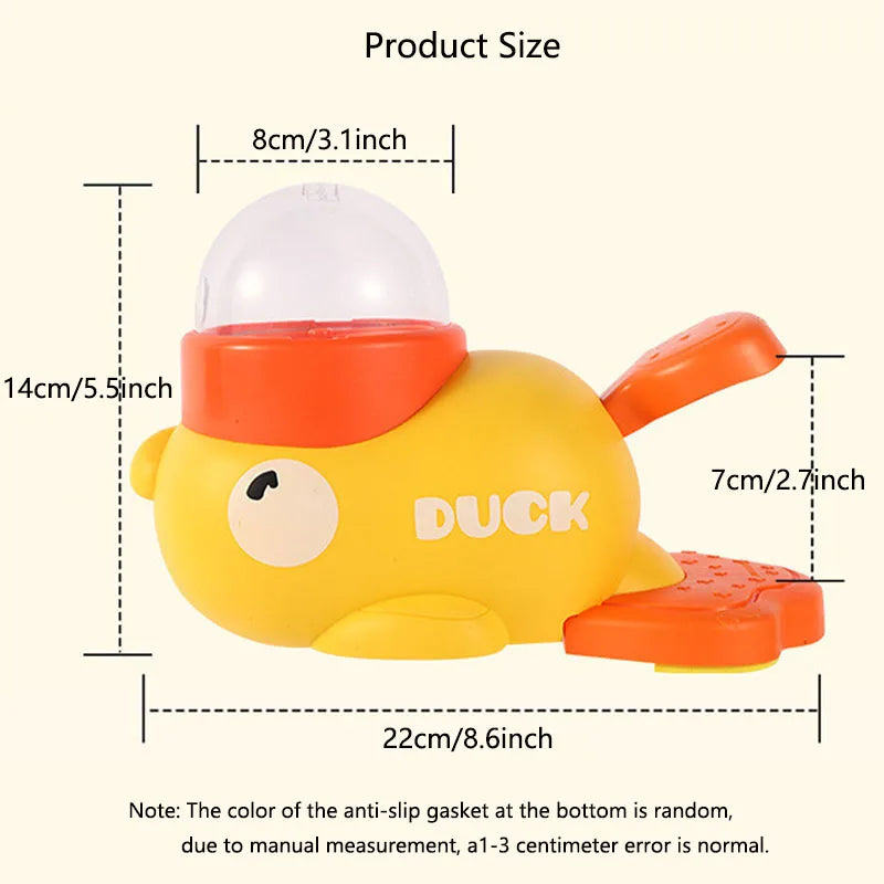 Distributeur interactif de friandises pour chat en forme de canard jaune, jouet d'entraînement durable en plastique pour chien, puzzle distributeur de nourriture lente, jouet d'auto-entretenissement pour chien